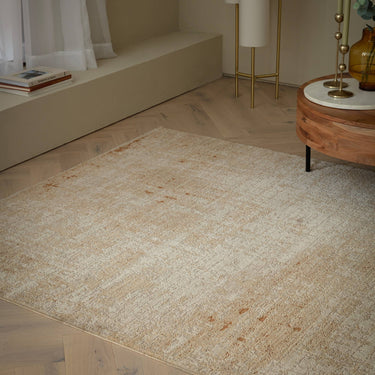 Asiatic London Heriz HE07 Patina Copper Brown Cream Vintage Abstract Textured Rug - Small 80x160 cm (2'6"x5'3")
