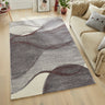 Consept Looms Somerset SOM103 Waves Pattern Plum Polypropylene Traditional Abstract Rug - Medium 120x170 cm (4'x5'6")
