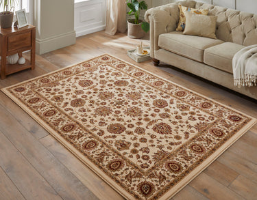 Grand Heritage GH102 Million Point Classic Cream Polypropylene Persian Oriental Traditional Rug - Medium 120x170 cm (4'x5'6")