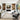 Blade Border Plain Silky Hand Woven Viscose Rug in Putty Cream with Silver Border - Medium 120x170 cm (4'x5'6")