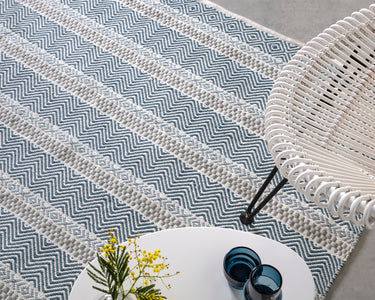 Asiatic London Boardwalk Flatweave Multicolour Indoor Outdoor Reversible Hand-Woven Geometric Rug - Medium 120x170 cm (4'x5'6")