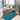 Origins My Teal Blue Washable Non-Slip Polypropylene Shaggy Rug - Runner 67x150 cm (2'3"x5')