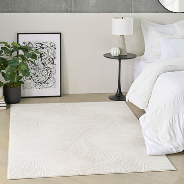 DKNY Central Park West CEP02 Swirl Pattern Jute Abstract Modern Rug - 119 x 180 cm (3'11"x5'11")