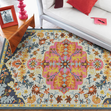 Asiatic London Bronte Tufted Multi Colour Handmade Wool Cotton Persian Rug - Medium 120x170 cm (4'x5'6")