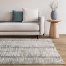 Anders AN15 Charm Linear Shimmer Blue Grey Abstract Textured Boho Rug - Medium 120x160 cm (4'x5'4")