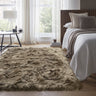 Origins Glamour Deluxe Tufted High Pile Soft Champagne Mink Cotton Shaggy Textured Rug - Medium 120x170 cm (4'x5'6")