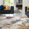 Asiatic London Nova NV22 Mustard Multi Jute Polypropylene Abstract Rug - Small 80x150 cm (2'6"x5')