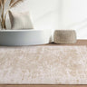 Anders AN04 Silky Shiny Shimmer Beige Natural Abstract Textured Boho Rug - Medium 120x160 cm (4'x5'4")