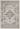 Kashan VKA07 Medallion Bordered Classic Ivory Blue Polypropylene Persian Traditional Vintage Rug