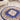 Origins Aubusson Shensi Traditional Wool Round, Hallway, Halfmoon Rug in Navy