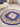 Origins Aubusson Shensi Traditional Wool Round, Hallway, Halfmoon Rug in Navy