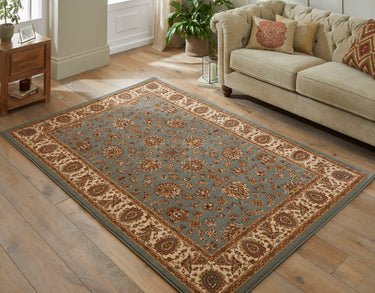 Grand Heritage GH102 Million Point Classic Blue Polypropylene Persian Oriental Traditional Rug - Medium 120x170 cm (4'x5'6")