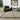 Blade Border Plain Silky Hand Woven Viscose Rug in Sage Green with Olive Border - Large Square 160x160 cm (5'3"x5'3")