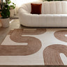 Asiatic London Matrix Arches MAX85 Contemporary Retro Amber Handmade Wool Abstract Rug - Medium 120x170 cm (4'x5'6")