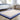Origins Piper Framed Tufted Blue Cream Wool Bordered Modern Rug - Small 80x150 cm (2'6"x5')