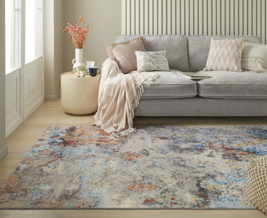 Consept Looms Lux LUX01 Machine Multicolour Washable Non-Slip Abstract Geometric Rug - Medium 120x180 cm (4'x6')