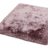 Plush Plain Shaggy High Pile Thick Silky Fluffy Soft Hand Woven Dusk Purple Rug - Small 70x140 cm (2'3"x4'7")
