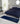 URCO Luxe Faux Fur Super Navy Blue Shaggy Textured Plain Rug - Runner 60x180 cm (2'x5'11")