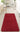 Origins My Red Washable Non-Slip Polypropylene Shaggy Rug - Runner 67x200 cm (2'2"x6'7")