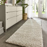 Hadley Thick Fluffy Sumptuous Cream By Polypropylene Shaggy Modern Rug - Runner 67x200 cm (2'2"x6'7")