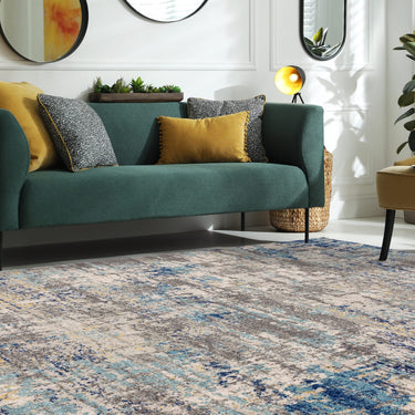 Asiatic London Illusion Blue NV40 Extra Polypropylene Traditional Abstract Rug 200x290 cm