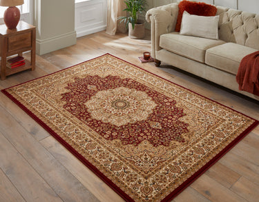 Grand Heritage GH101 Medallion Million Point Classic Red Polypropylene Persian Oriental Rug - Small 80x150 cm (2'6"x5')