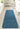 Origins My Teal Blue Washable Non-Slip Polypropylene Shaggy Rug