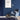 Asiatic London Albi Navy Blue Border Classic Pure Wool Bordered Modern Rug - Runner 68x240 cm (2'2"x7'10")