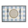 Howler and Scratch Patterned Teatime Check Blue Washable Non-Slip Checked Doormat 40x60 cm
