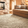 Maine Oyster Tubular Pile Rug Hand-Woven with New Zealand & European Wools, Thick Luxurious Soft Pile, Contemporary Natural Style for Modern & Traditional Interiors