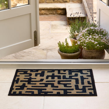 My Nylon Pattern Maze Washable Non-Slip Abstract Doormat 50x75 cm