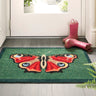 My Nylon Pattern Butterfly Washable Non-Slip Bordered Rug - Small 50 x 75 cm (2'x2'5")