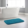 Hug Rug Buddy Teal Blue Washable Non-Slip Polypropylene Shaggy Bath Mat - Rectangle 50x80 cm
