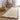 Origins Scalloped Border Elsie Tufted Natural Brown Wool Bordered Hallway Runner Rug - Runner 67x230 cm (2'2"x7'7")