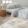 Calvin Enchanting ECH02 Ivory Seaglass Blue Polypropylene Abstract Modern Rug - Small 97x152 cm (3'2''x5')