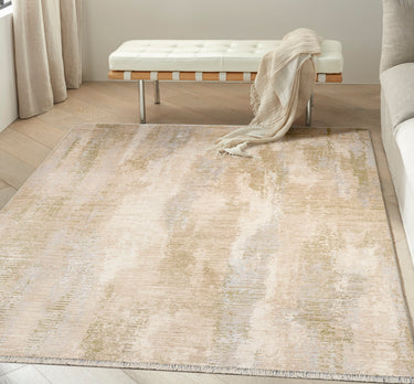 Calvin Drift DRF01 Beige Sage Abstract Textured Modern Rug - 239 x 310 cm (7'10"x10'2")