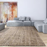 Asiatic London Kuza Beige Polypropylene Abstract Textured Distressed Rug - Small 80x150 cm (2'6"x5')