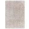 Barnaby Shaggy High Pile Thick Sumptuous Hand Woven Plain Plush Rug in Silver - Medium 120x170 cm (4'x5'6")