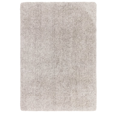Barnaby Shaggy High Pile Thick Sumptuous Hand Woven Plain Plush Rug in Silver - Medium 120x170 cm (4'x5'6")