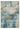 Consept Looms Lux LUX04 Machine Blue Gold Washable Non-Slip Abstract Geometric Rug