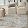 Glitz GLZ20 Silky Shimmer Grey Multi By Abstract Textured Modern Hallway Runner Rug - Medium 119x180 cm (3'11"x5'11")