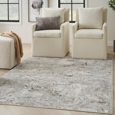 Glitz GLZ20 Silky Shimmer Grey Multi By Abstract Textured Modern Hallway Runner Rug - Medium 119x180 cm (3'11"x5'11")