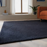 Asiatic London Super Snug Navy Blue Washable Shaggy Textured Rug - Small 80 x 150 cm (2'6"x5')