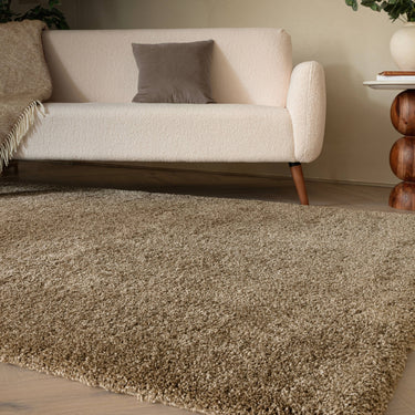 Asiatic London Atlas Thick Pile Natural Polypropylene Shaggy Textured Rug - Small 80x150 cm (2'6"x5')