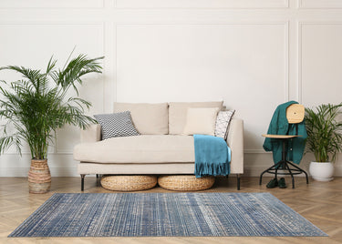 Nova Owen Blue Traditional Bohomian Rug Hallway Runner - Small 80x150 cm (2'6"x5')
