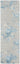 Calvin Enchanting ECH01 Grey Sky Blue Polypropylene Abstract Floral Textured Rug