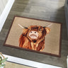 My Mat Nylon Indoor Pattern My Highland Cow Washable Non-Slip Entrance Rug in 50 x 75 cm