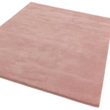 Aran Rose Pink Hand Woven Wool and Viscose Rug in 160 x 230 cm