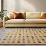 Asiatic London Dotty 3D Spotty Tufted Gold Yellow Hand-Carved Wool Viscose Cotton Rug - Medium 120x170 cm (4'x5'6")