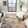 Alia 838GL Multi Short Pile Rose Polypropylene Traditional Abstract Rug - Large 160x230 cm (5'3"x7'7")